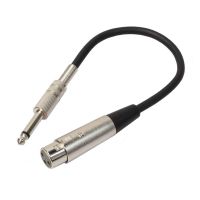 1/4แจ็คสเตอริโอ6.35มม./6.5มม. ถึง3Pin XLR ชายหญิงสายตัวแปลงไมโครโฟนสายออดิโอแบบมืออาชีพสำหรับเครื่องขยายเสียงลำโพงไมโครโฟน