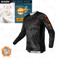 http fox Winter warm fleece jersey mens cross-country MTB downhill jersey fleece bike motorcycle shirt motorcycle warm jersey