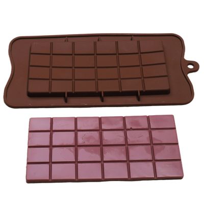 24Cavity Silicone Chocolate Molds Cake Bakeware Kitchen Baking Tools Candy Maker Sugar Mould Bar Block Ice Tray Cake Accessories Ice Maker Ice Cream M