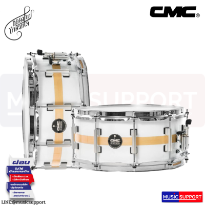 กลองสแนร์ CMC Prelude Parawood Snare White