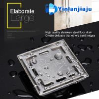 Chinese Style Stainless Steel Square Shower Grate Waste Tile Insert Square Floor Waste Grates Bathroom Drains Drain Strainer Traps Drains