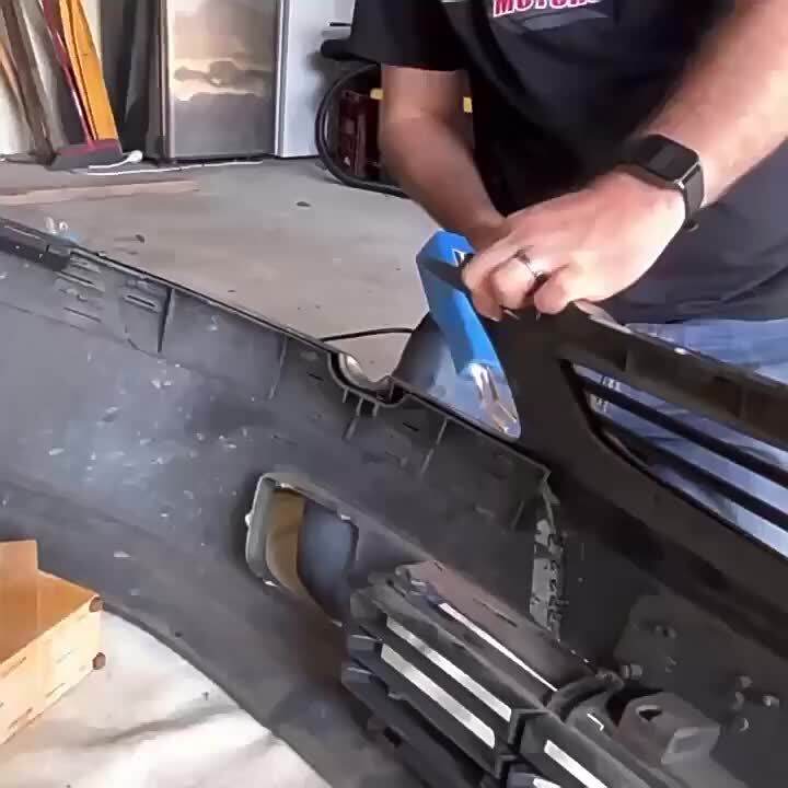 Pembaikan Bumper Kenderaan, Tampalan Plastik, Alat Mesin Pembaikan