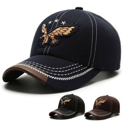 Fashion Eagle Embroidered Mens Hat 2023 New Outdoor Golf Caps Women Men Sports Snapback Breathable Cotton Baseball Cap Sun Hats Towels