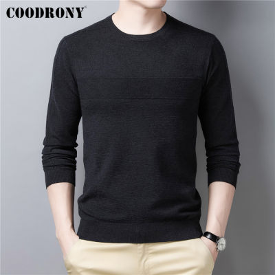 COODRONY Brand Casual O-Neck Pull Homme Autumn Winter Knitwear Jumper Shirt Jersey Soft Warm Sweater Pullover Men Clothing C1395
