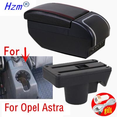 สำหรับ Opel Astra ที่วางแขน Opel Astra H ที่เท้าแขนในรถ2011กล่องใส่แว่นกันแดดในรถกล่องเก็บอุปกรณ์เสริม USB ติดตั้งได้ง่าย