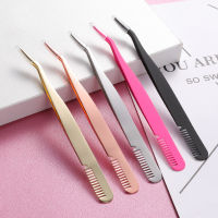 Tools Eyelashes False Applicator Extension Curling Makeup Beauty Steel Tweezers Stainless