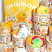 【LZ】❉♧  Digimon Adventure Plush Doll Blind Box Kawaii Tailmon Figurinhas Agumon Caixas Surpresa Decoração Modelo de Brinquedos Presentes de Aniversário 13cm