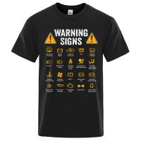 Funny Driving Warning Signs 101 Auto Mechanic Gift Driver Tshirt T Shirt Cotton Mens Tees Gildan