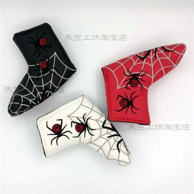 ↂ♟✌ Spider Golf Putter Cap set Golf Male and Female Ball Head Protective Cover Waterproof PU ฝาครอบหัวไม้รูปเดียว