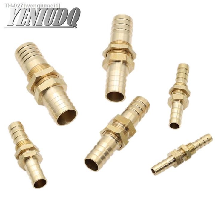 pipe-6-8-10-12-14-16mm-hose-barb-bulkhead-brass-barbed-tube-pipe-fitting-coupler-connector-adapter-for-fuel-gas-water-copper