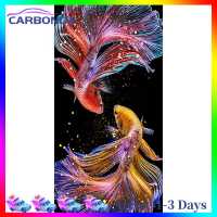 [7 Day Refund Guarantee] 5D DIY Diamond Painting Colorful Fish Full Round Drill Embroidery Home Art [Arrive 1-3 Days]