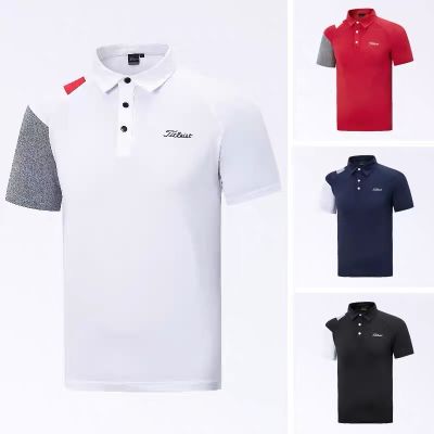 Malbon DESCENNTE Le Coq PEARLY GATES  ANEW W.ANGLE Master Bunny❦☫❈  Summer new golf clothing mens short-sleeved T-shirt breathable and comfortable golf short-sleeved polo shirt mens tops