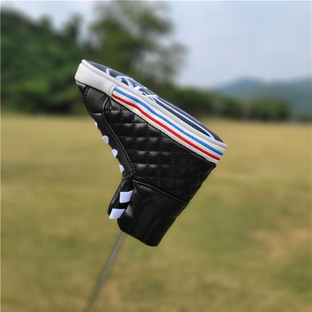 2021-shoe-style-golf-blade-putter-head-cover-pu-golf-club-head-cover-4-colors-unisex
