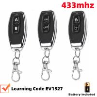 ► 433Mhz RF Remote Control On Off Button Learning Code EV1527 Smart Home Transmitter For Led Light Car Gate Garage Door Alarm Key