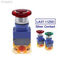 Emergency stop light power 22mm switches mushroom head on off pushbutton led switch lay37 lay7 Y090