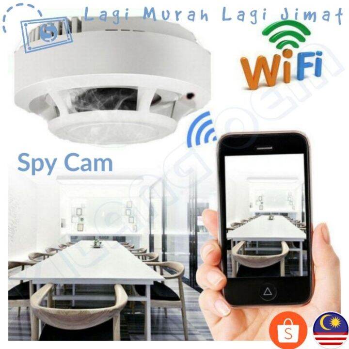 Smoke Detector Hidden HD 1080P WIFI IP SmokeDetector Spy Cam IR HIDDEN ...
