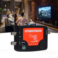 Fansline- TV Signal Finder จอแสดงผล LED เสาอากาศทีวีแบบพกพาเครื่องค้นหาความแรงของสัญญาณ Meter เครื่องวัดการค้นหาสัญญาณพร้อม Compass Alarm Buzzer