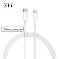 【Big-Sales】 Gadgets Town ZMI MFI Usb C To Lightning สายชาร์จสำหรับ11 12 Xs Xr 8 7 6 Plus 5 SE Pro ที่ชาร์จความเร็วสูง PD18W สั้น30Cm 1M