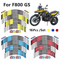 16ชิ้นสติกเกอร์เทปแต่งล้อล้อสะท้อนรถจักรยานยนต์ BMW F800GS GS ฉลองครบรอบ40th สติ๊กเกอร์อีพ็อกซี่แบบนุ่มอุปกรณ์ตกแต่งรถจักรยานยนต์