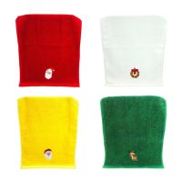 【Bathroom sale】4 PcsPure Cotton Bathing Strawash Hand FaceXmas Washcloth M6CE