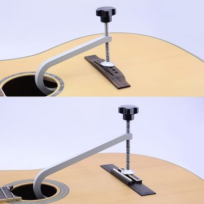 Acoustic Guitar Bridge Clamp / Cast Steel Deep Throat Clamp / Deep Reach C-Clamp Guitar Repair Tool Guitar Bass Accessories