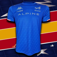 เสื้อยืดคอกลม T-Shirt ALPINE F1 TEAM เสื้อยืดฟอร์มูลาวัน ทีม อัลไพน์ ฟอร์มูลาวัน #FM0042 รุ่น เฟอร์นานโด อลอนโซ่ ไซส์ S-5XL