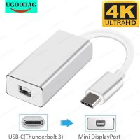 4K USB C To Mini DP 60Hz USB 3.1 Type C To Mini Display Port Adapter Thunderbolt 3 To Mini DP Converter For MacBook Pro Cables