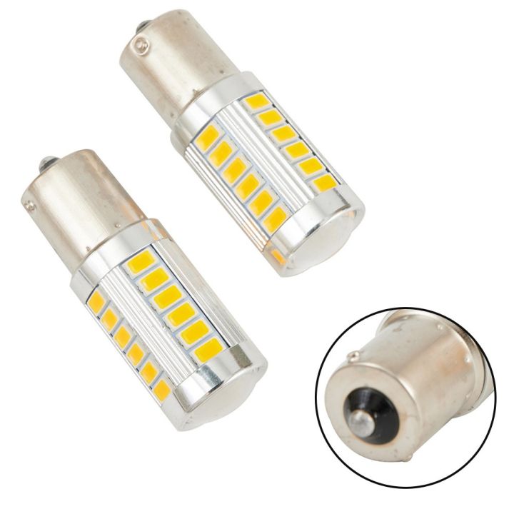 หลอดไฟเลี้ยวไฟสัญญาณ-led-2ชิ้น52x19มม-ไฟกระพริบ-dc-12v-led-พลังงานสูง