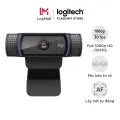 Webcam Logitech C920 Pro Full HD 1080p 30FPS - micro kép to rõ, tự động lấy nét và chỉnh sáng HD, thấu kinh Full HD cao cấp, phù hợp PC/ Laptop/ Mac. 