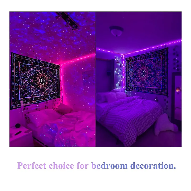 Tapestry for Bedroom Aesthetic Room Decor Wall Tapestry Blacklight ...