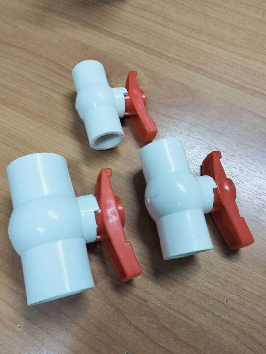 บอลวาล์ว-pvc-1-2-4หุน-3-4-6หุน-1-8หุน-บอลวาวส์pvc-pvc-ballvalves-บอลวาล์วพีวีซี-ข้อต่อ