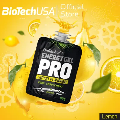 BioTechUSA Energy Gel Pro 60g-Lemon (เจลให้พลังงาน-รสมะนาว สำหรับนักกีฬา เจลนักวิ่ง เพิ่มพลังงาน)