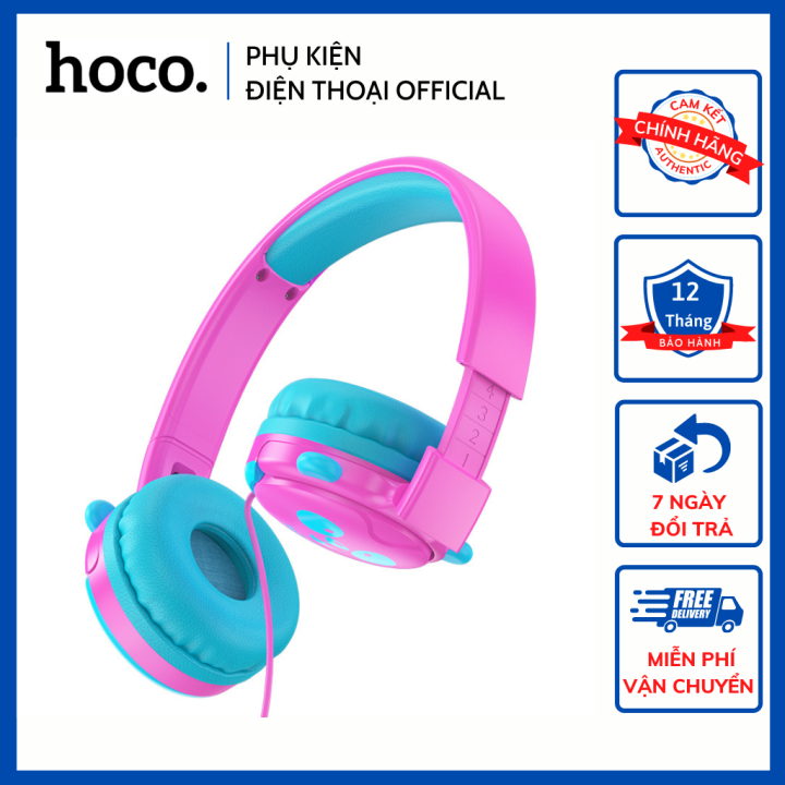 Tai nghe chụp đầu Hoco W31 kết nối jack 3.5mm thiết kế siêu nhẹ, an ...