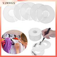 VJMHGS 5/10PCS ใหม่ ทำด้วยมือ งานฝีมือ DIY ว่างเปล่า ขนาดเครื่องหมายแหวน ตัวแบ่งขนาดเสื้อผ้า แท็กเสื้อผ้า ไม้แขวนเสื้อกลม ออแกไนเซอร์ที่แขวน