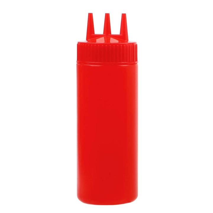3 TIPS SQUEEZE BOTTLE 12 OZ, 360ML RED