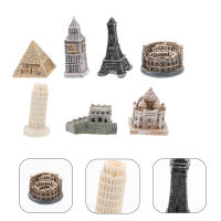 Chaoshihui 7PCS ขนาดเล็กลอนดอน Big Ben Model Building Model Building Model Building Building Sculpture สถาปัตยกรรมแบบจำลอง