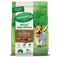 Natures Gift Sustain Kangaroo Dog Dry อาหารสุนัข แบบเม็ด สูตรเนื้อจิงโจ้  2.5 Kg.