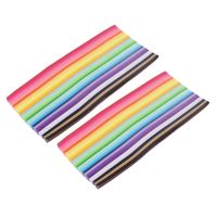 2060 Sheets Star Origami Paper 27 Assortment Color Paper Strip Double Sided Origami Solid Color Decoration Paper Strips