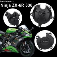 ผลิตภัณฑ์♙อุปกรณ์เสริมรถจักรยานยนต์สำหรับนินจา ZX6R ZX 6R 636ปกป้องเครื่องยนต์ฝาครอบป้องกัน2007-2020