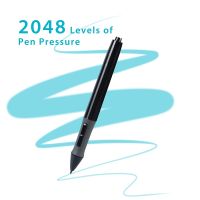 {zhiyun Watchshop} PEN68 HUION สำหรับแท็บเล็ตกราฟิกปากกาวาดภาพดิจิตอลปากกาสไตลัสหน้าจอสัมผัสปากกาแบตเตอรี่สีดำ-P68