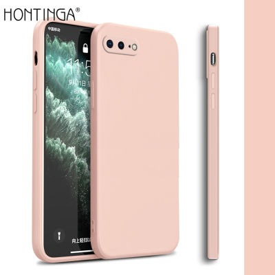 Hontinga ปลอกกรณีสำหรับ Iphone 6 6S 7 8 Plus SE 2020สแควร์ Original ซิลิโคนนุ่มเหลว6 + 6S + 7 + คลุมทั้งหมดกล้องป้องกันกรณีปกหลังโทรศัพท์ Softcase สำหรับชายหญิงชายหญิง