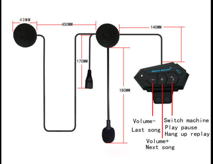 Takeaway rider walkietalkie helmet Bluetooth headset electric motorcycle helmet waterproof