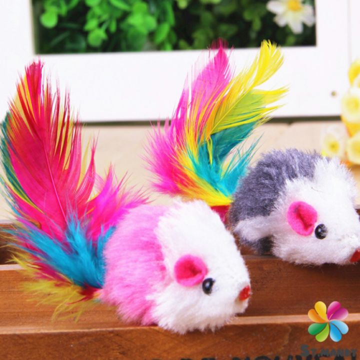 md-หนูจิ๋วของเล่นน้องแมว-คละสี-อุปกรณ์เสริมสำหรับสัตว์เลี้ยง-cat-toy