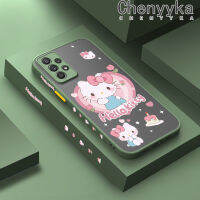 Chenyyka เคสปลอกสำหรับ Samsung กาแลคซี A52 4G A52 5G A52s 5G ลายการ์ตูน Hello Kitty แฟชั่นบาง Frosted แข็งกันแรงกระแทกกรอบโทรศัพท์ปลอกซิลิโคนนิ่มคลุมทั้งหมดเคสป้องกันเลนส์กล้อง