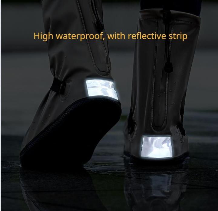 pvc-rain-shoe-cover-desert-sand-prevention-rainy-waterproof-non-slip-thickened-wear-resistant-foot-cover-outside-wear-water-shoe