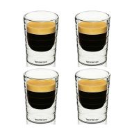 Nespresso Coffee Cup 2/3/4 Set Double Glass Coffee Cup Thermal Insulation Coffee Cup Heat-resistant Lead-free Glass