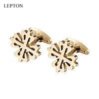【CW】 LEPTON Crusaders Cufflinks For Mens High Quality Stainless Steel Cufflink Man Wedding Groom Business Gifts Cuff Links Gemelos
