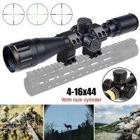 【การจัดส่งในประเทศไทย】BSA 4-16x44 Optic Sight ปรับนอก สีเขียวสีแดง โลหะผสมอลูมิเนียม Optic ขอบเขต11/20mm with CR2032 3V Battery แถมขายึด