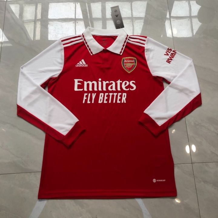 เสื้อกีฬาแขนยาว-ลายทีมชาติฟุตบอล-arsenal-22-23-ชุดเหย้า-แบบแห้งเร็ว