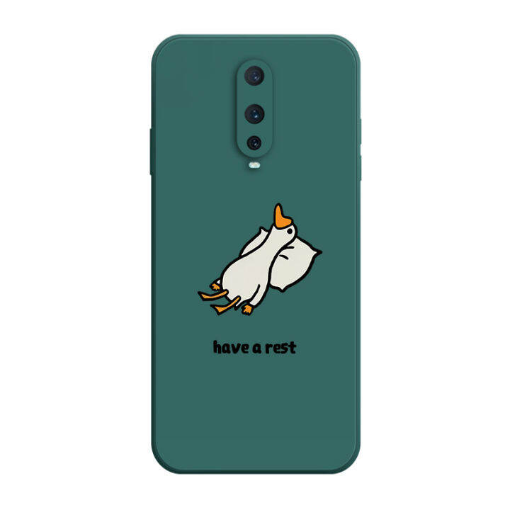 เคสโทรศัพท์-เคส-oppo-r17-pro-case-เคสการ์ตูนน่ารักเป็ดเคสซิลิโคนเหลว-flocking-ฝาครอบโทรศัพท์ป้องกัน-เคสโทรศัพท์